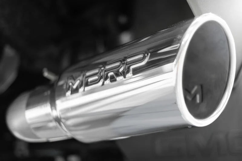 MBRP 15-20 GM Tahoe/Suburban/Yukon/Yukon XL/Escalade T304 Stainless Steel 3in. Cat Back -Single Side - Back View