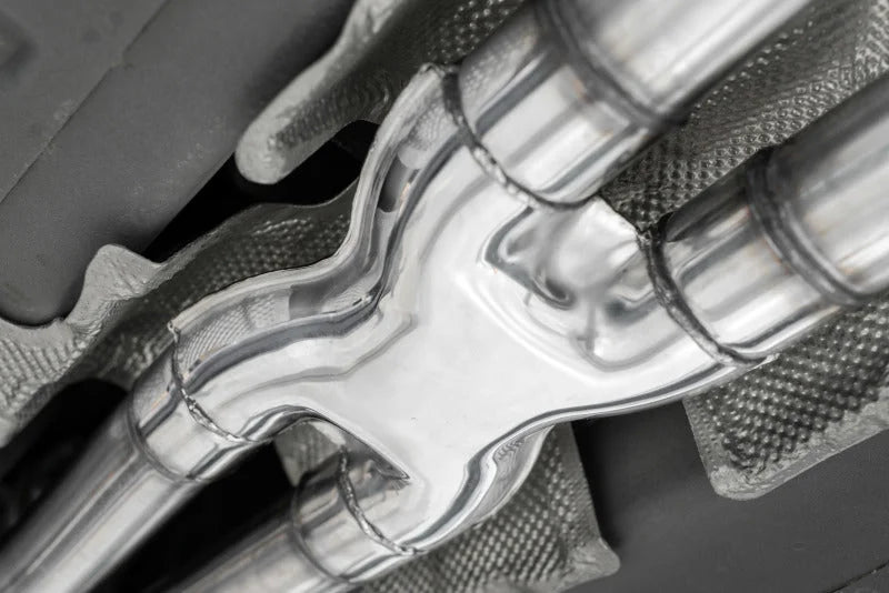 MBRP 15-21 Dodge Challenger 3.6L Aluminized Catback Exhaust - Back View
