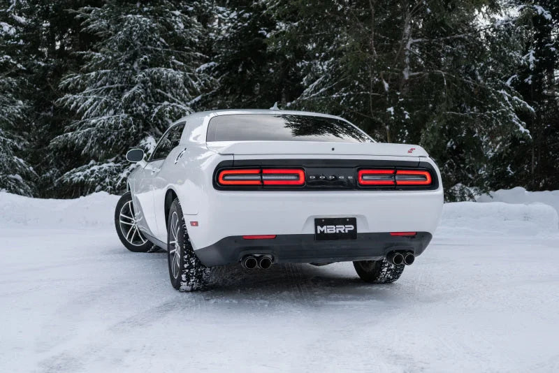 MBRP 15-21 Dodge Challenger 3.6L Aluminized Catback Exhaust - Installation View