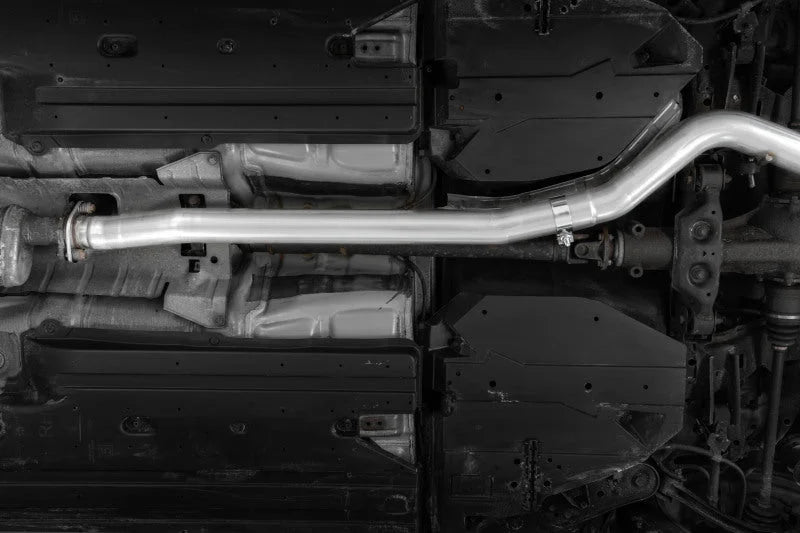 MBRP 15-21 Subaru WRX 2.0L/STI 2.5L/11-14 Sed 3in Cat-Back Single Rear Exit w/Carb Fiber Tips- T304 - Back View
