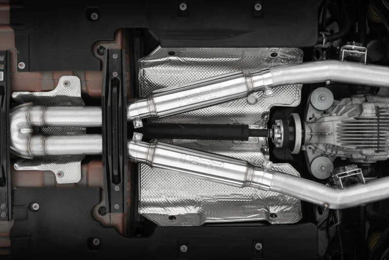 MBRP 15-23 Dodge/Chrysler - Challenger/Charger/300 3in Stainless Steel Sound Conversion Kit Exhaust - Back View