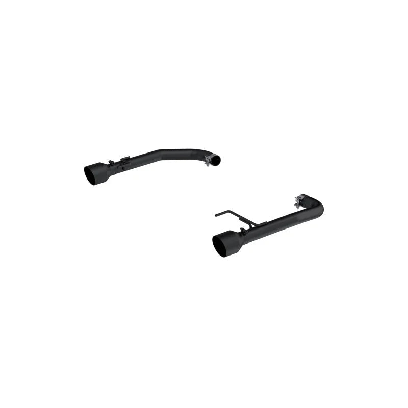 MBRP 15-23 Ford Mustang 2.3L EcoBoost Black 2.5in Axle Back Dual Split Rear Exit (Race Version) - Main Product View