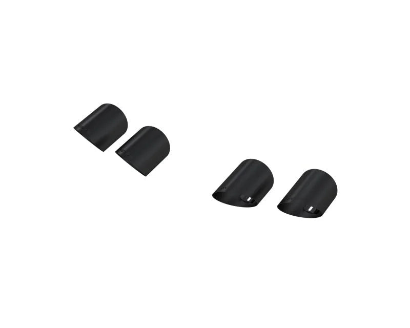 MBRP 15-24 Ford Mustang T304 SS 4in OD / 6.5in Length Quad Tip Cover Kit - Black Tip - Main Product View