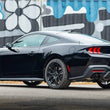 Load image into Gallery viewer, MBRP 15-24 Ford Mustang T304 SS 4in OD / 6.5in Length Quad Tip Cover Kit - Black Tip - Installation View