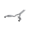 Load image into Gallery viewer, MBRP 15 Ford Mustang GT 5.0 3in Cat Back Dual Split Rear Street Version 4.5in Tips - T409 - Side View