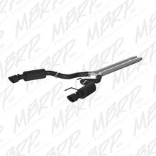 Load image into Gallery viewer, MBRP 15 Ford Mustang GT 5.0 Convertible Black 3in Cat Back Dual Split Rear Exit (Street Version) - Side View
