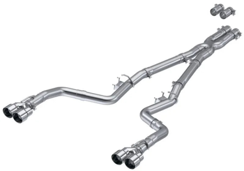 MBRP 15-Up Challenger 5.7L /  17-Up 6.2L/6.4L 3in Race Series Cat-Back w/ Quad Tips AS Exhaust - Additional View 6