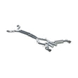 Load image into Gallery viewer, MBRP 16-19 Chevrolet Camaro SS 6 Speed 3in Dual Cat Back w/ 4.5in OD Tips - 409 (Non NPP Models) - Side View