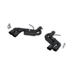 Load image into Gallery viewer, MBRP 16-19 Chevy Camaro V8 6.2L 6spd 3in Black Race Dual Axle Back w/ 4.5in Quad Dual Wall Tips - Main Product View