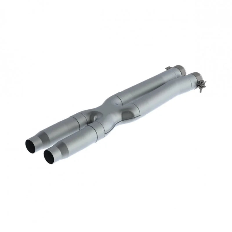 MBRP 16-19 Ford Mustang GT350 3in Resonator Delete X-Pipe - T409 - Main Product View