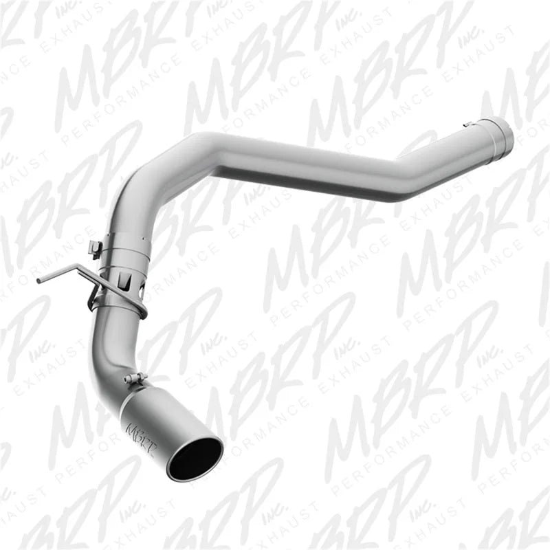 MBRP 16-19 Nissan Titan XD 5.0L 4in Filter Back Single Side Exit Alum Exhaust System - Main Product View
