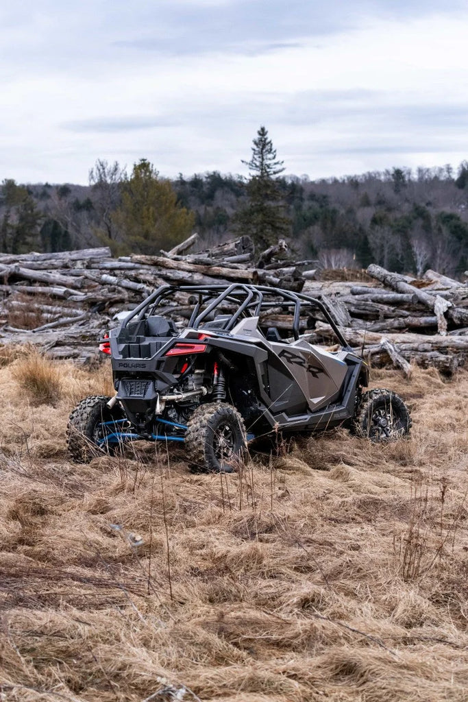 MBRP 16-21 Polaris RZR XP Turbo / 18-21 RZR XP S / 22 RZR R 2.5in Direct Bolt-On Front Pipe - Installation View