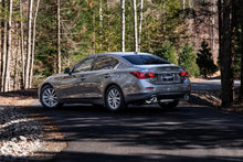 Load image into Gallery viewer, MBRP 16-22 Infiniti Q50 3.0L RWD/AWD 3in Cat-Back Dual Split Rear Street Version T304 - Installation View
