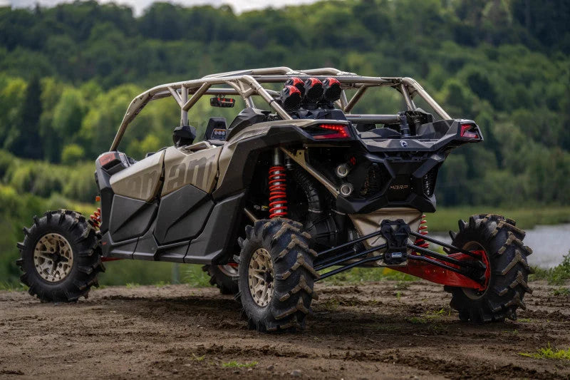 MBRP 17-18 Can-Am Maverick X3 Dual Out Active Exhaust - Installation View