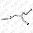 Load image into Gallery viewer, MBRP 17-19 Ford F-250/350/450 6.7L 4in Filter Back Cool Duals T409 Exhaust System - Side View