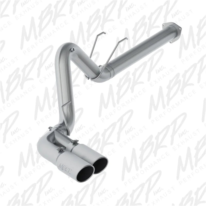 MBRP 17-19 Ford F250/350/450 6.4 L Filter Back Single Side Dual Exit Exhaust System - Main Product View