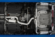 Load image into Gallery viewer, MBRP 17-19 VW Golf Sportwagen/Alltrack 1.8T T304SS 3in Cat-Back 2.5in Dual Split Rear w/ CF Tips - Side View