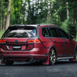 Load image into Gallery viewer, MBRP 17-19 VW Golf Sportwagen/Alltrack 1.8T T304SS 3in Cat-Back 2.5in Dual Split Rear w/ SS Tips - Installation View