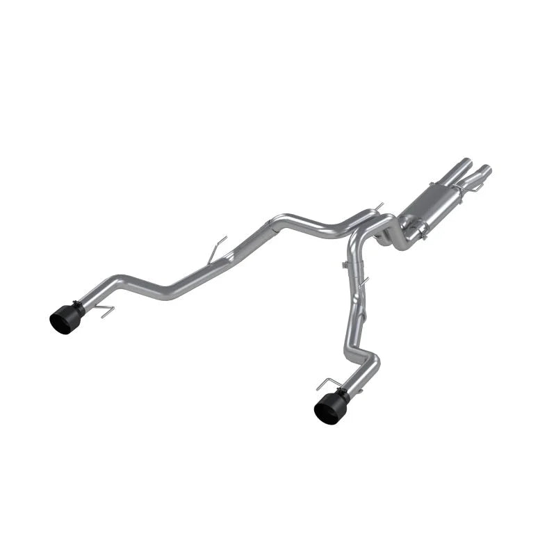 MBRP 17-20 Ford F-150 Raptor 3.5L Ecoboost Dual Rear Exit T409 3in Resonater Back Exhaust System - Side View