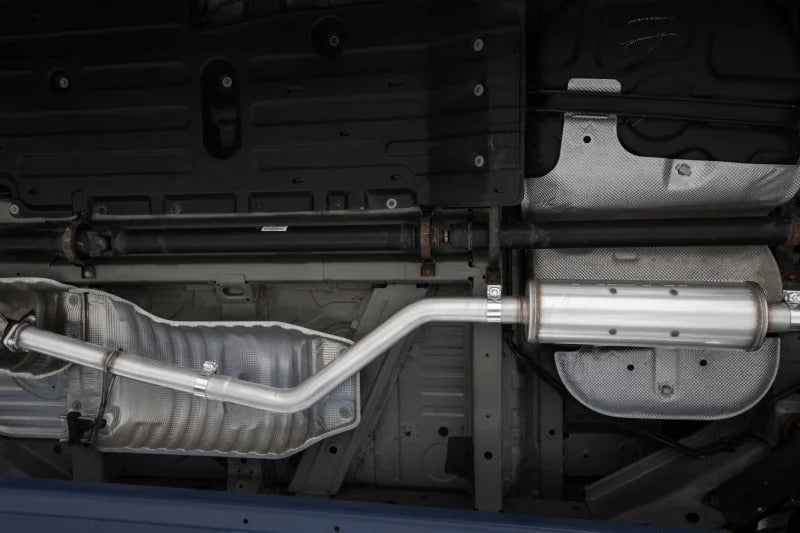 MBRP 17-20 Honda Ridgeline 3.6L Aluminized Steel 2.5in. Cat-Back Exhaust - Single Side - Side View