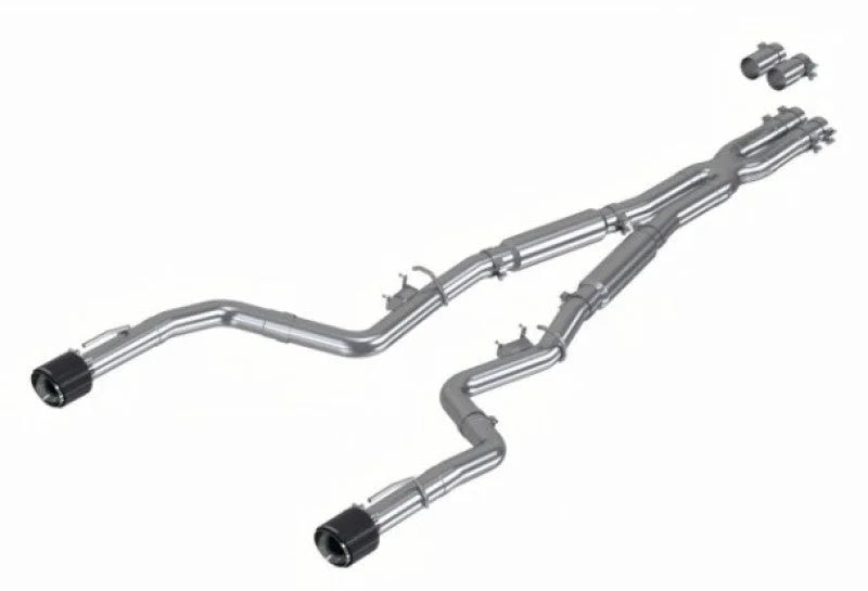 MBRP 17-21 Charger 5.7/6.1/6.4L 3in Dual Rear Exit SS Catback Exhaust w/ Carbon Fiber Tips - Additional View 6