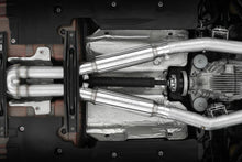 Load image into Gallery viewer, MBRP 17-21 Charger 5.7L 3in Dual Rear Exit Aluminized Catback Exhaust - Side View