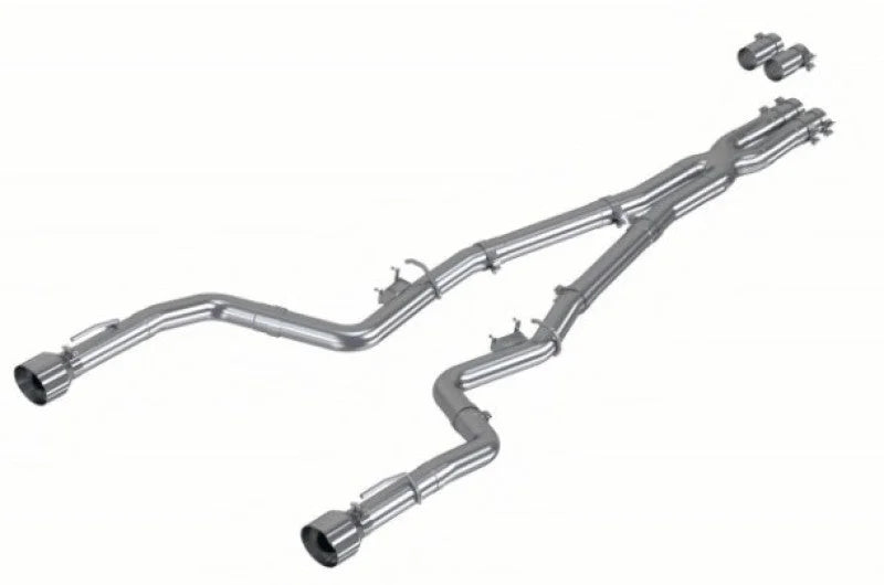 MBRP 17-21 Charger 5.7L/6.2L/6.4L 3in Race Profile Cat-Back w/ Dual Tips Aluminized Steel Exhaust - Additional View 6