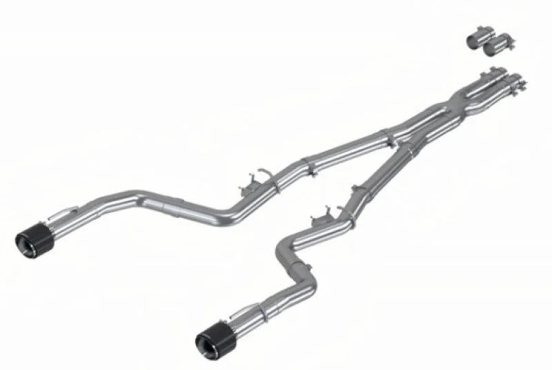 MBRP 17-21 Charger 5.7L/6.2L/6.4L 3in Race Profile Cat-Back w/Dual Carbon Fiber Tips T304 SS Exhaust - Additional View 6