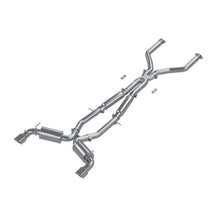 Load image into Gallery viewer, MBRP 17+ Infiniti Q60 3.0L RWD/AWD 3in Cat-Back Dual Split Rear Street Version w/4.5in OD Tips -T304 - Main Product View