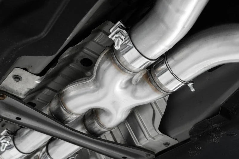 MBRP 17+ Infiniti Q60 3.0L RWD/AWD 3in Cat-Back Dual Split Rear Street Version w/4.5in OD Tips -T304 - Additional View 5