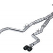 Load image into Gallery viewer, MBRP 17-Up Dodge Challenger 5.7L/6.2L/6.4L Carbon Fiber Quad Tip T304 Catback Exhaust - Additional View 5