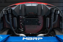 Load image into Gallery viewer, MBRP 18-19 Ford Mustang GT 5.0 3in Cat Back Quad Tip Race Version - Black - Back View