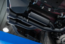 Load image into Gallery viewer, MBRP 18-19 Ford Mustang GT 5.0 3in Cat Back Quad Tip Race Version - Black - Installation View