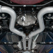 Load image into Gallery viewer, MBRP 18-19 Ford Mustang GT 5.0 3in Dual Split Rear Cat Back w/ Quad 4.0in Dual Wall Tips- T304 - Installation View