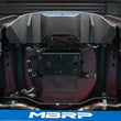 Load image into Gallery viewer, MBRP 18-20 Ford Mustang GT 2.5in Black Coated Non Active Dual Axle Back Exhaust - 4in Dual Wall Tips - Back View