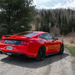 Load image into Gallery viewer, MBRP 18-20 Ford Mustang GT 2.5in Black Coated Non Active Dual Axle Back Exhaust - 4in Dual Wall Tips - Installation View