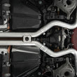 Load image into Gallery viewer, MBRP 18-20 Ford Mustang GT 5.0 w/ Quad Tip Active Exhaust Cat Back Split Rear T304 w/ Carb Fib Tips - Side View