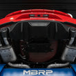 Load image into Gallery viewer, MBRP 18-20 Ford Mustang GT 5.0 w/ Quad Tip Active Exhaust Cat Back Split Rear T304 w/ Carb Fib Tips - Installation View