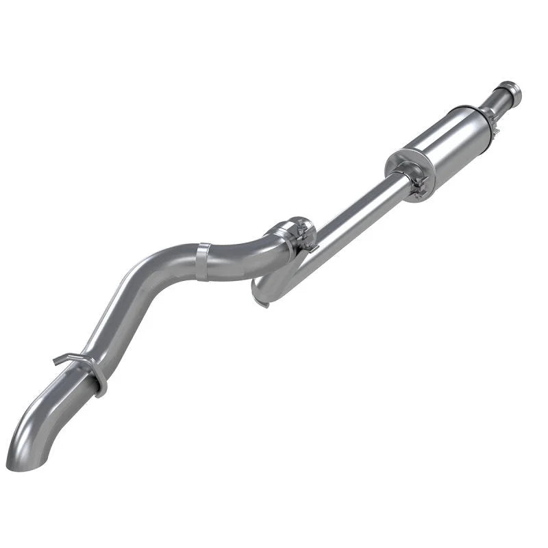 MBRP 18-20 Jeep Wrangler JL 2.5in Single Rear Exit Cat Back Exhaust - Aluminum - Main Product View