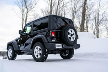 Load image into Gallery viewer, MBRP 18-20 Jeep Wrangler JL 2.5in Single Rear Exit Cat Back Exhaust - Aluminum - Installation View