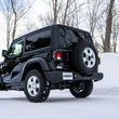 Load image into Gallery viewer, MBRP 18-20 Jeep Wrangler JL 2.5in Single Rear Exit Cat Back Exhaust - T304 - Installation View