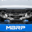 Load image into Gallery viewer, MBRP 18-22 BMW M2 Competition 3.0L T304 SS 3in Resonator-Back Exhaust Quad Rear w/ Carbon Fiber Tips - Back View