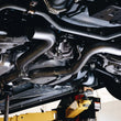 Load image into Gallery viewer, MBRP 18-22 Ford Mustang 2.3L Ecoboost 3in Cat-Back Exhaust w/ Quad Carbon Fiber SS Tips - T304 - Side View