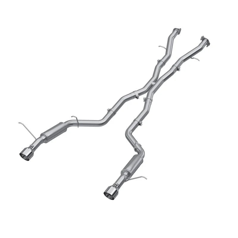 MBRP 18-23 Dodge Durango SRT 6.4L Armor Lite AL Steel 3in Cat Back Exhaust Dual Rear Exit w/ SS Tips - Main Product View