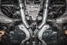Load image into Gallery viewer, MBRP 18-23 Dodge Durango SRT 6.4L Armor Lite AL Steel 3in Cat Back Exhaust Dual Rear Exit w/ SS Tips - Side View