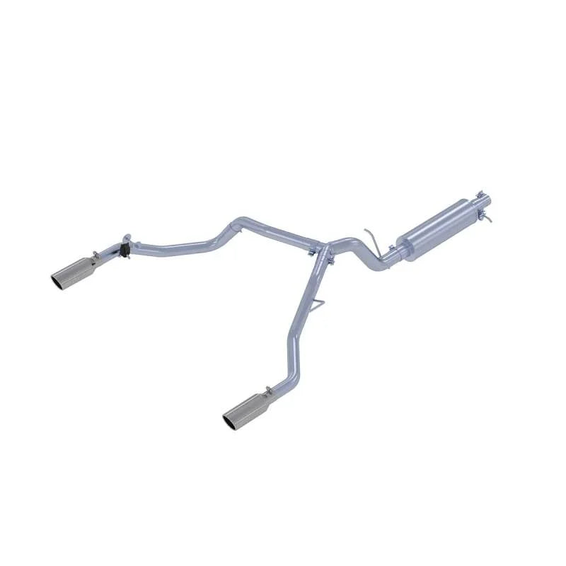 MBRP 19-20 Ford Ranger 2.3L 3 in Dual Split Rear Exit  4 in Tips AL Cat Back - Main Product View