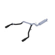 Load image into Gallery viewer, MBRP 19-20 Ford Ranger 2.3L 3in Dual Split Rear Outlet 4in OD Tips Black Coated Cat Back Exhaust - Main Product View