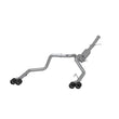 Load image into Gallery viewer, MBRP 19-21 Chevy Silverado 1500 6.2L 2.5in Dual Split Rear Cat Back w/ Quad Carbon Fiber Tips- T304 - Main Product View