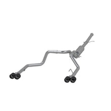 Load image into Gallery viewer, MBRP 19-21 Chevy Silverado 1500 6.2L 2.5in Dual Split Rear Cat Back w/ Quad Carbon Fiber Tips- T304 - Main Product View