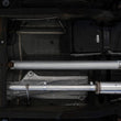 Load image into Gallery viewer, MBRP 19-21 Chevy Silverado 1500 6.2L 2.5in Dual Split Rear Cat Back w/ Quad Carbon Fiber Tips- T304 - Side View